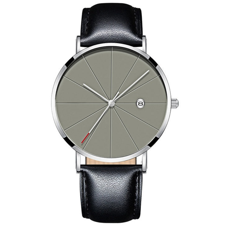 Minimalist Men's Calendar Watch – Waterproof Stainless Steel Quartz Timepiece (40mm)