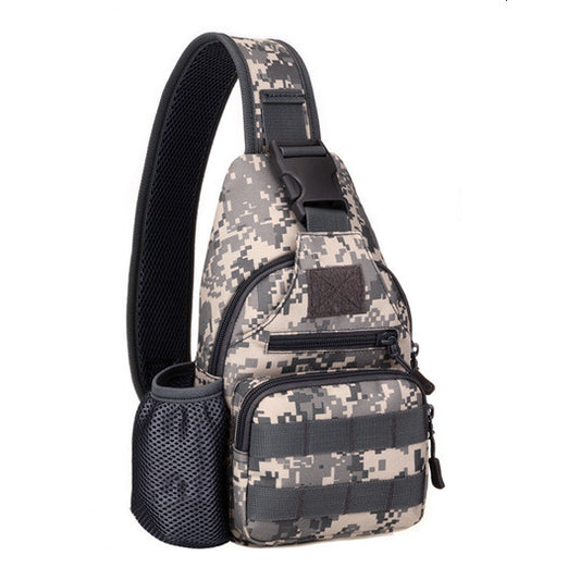 Tactical Waterproof Sling Bag – MOLLE Shoulder Backpack with USB Charging