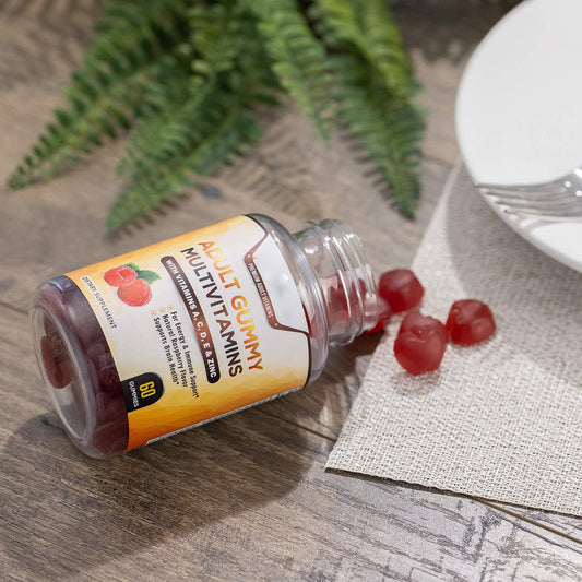 Vegan Multivitamin Gummies for Immune and Energy Support A C D E & Zinc