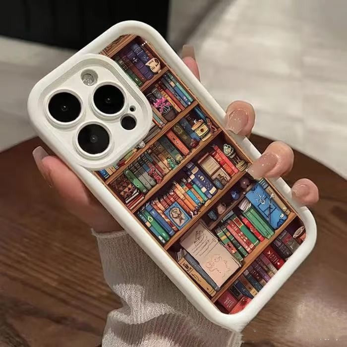 Library Book Style iPhone Case – Anti-Wear & Shockproof TPU Cover