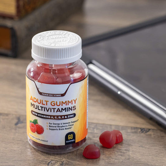 Vegan Multivitamin Gummies for Immune and Energy Support A C D E & Zinc