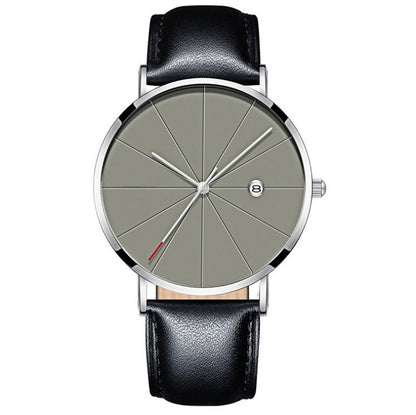 Minimalist Men's Calendar Watch – Waterproof Stainless Steel Quartz Timepiece (40mm)