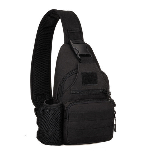 Tactical Waterproof Sling Bag – MOLLE Shoulder Backpack with USB Charging