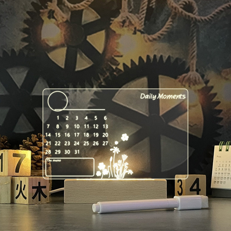 USB LED Message Board Lamp with Pen – Creative Night Light