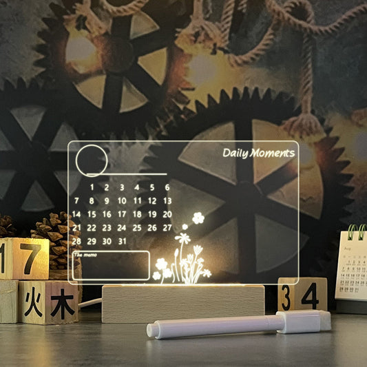 USB LED Message Board Lamp with Pen – Creative Night Light