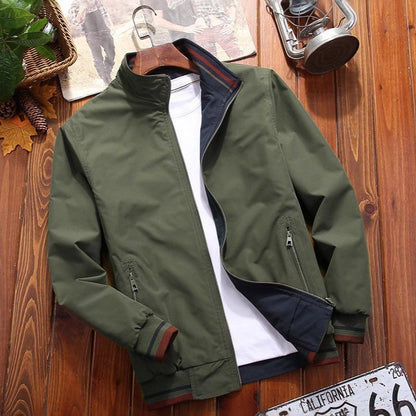 Men’s Reversible Sports Jacket – Casual Double-Sided Stand Collar (S–3XL)