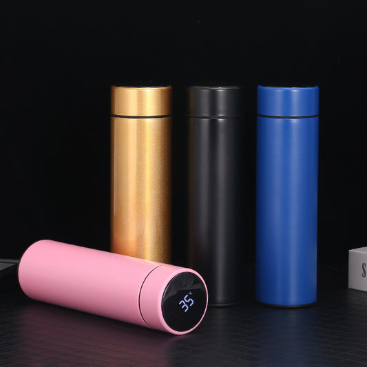 Smart Temperature Display Water Bottle – 500ML Stainless Steel Flask