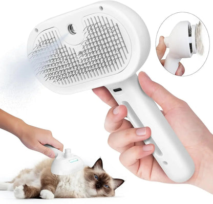 Pet Spray Hair Comb – Detangling & Dematting Grooming Brush with Water Mist for Dogs & Cats