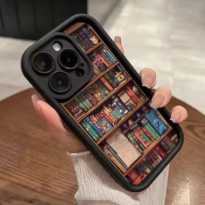 Library Book Style iPhone Case – Anti-Wear & Shockproof TPU Cover