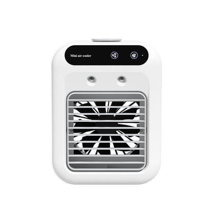 Portable Air Cooler Fan – USB Mini Air Conditioner with Ice Water Cooling & Aromatherapy