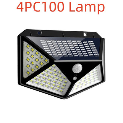100LED Solar Wall Light – Motion Sensor Outdoor Waterproof Lamp