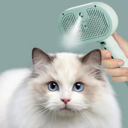 Pet Spray Hair Comb – Detangling & Dematting Grooming Brush with Water Mist for Dogs & Cats